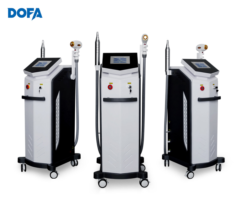 جهاز ليزر إزالة الشعر 2in1 يعمل بتقنية الدايود بثلاث أطوال موجيه 